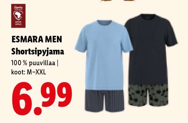 ESMARA MEN Shortsipyjama