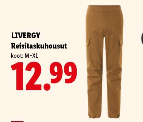 LIVERGY Reisitaskuhousut