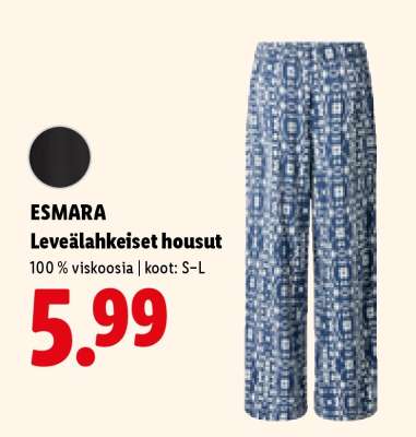 ESMARA Leveälahkeiset housut