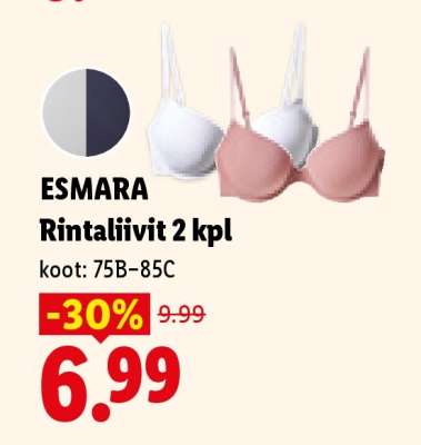 ESMARA Rintaliivit 2 kpl