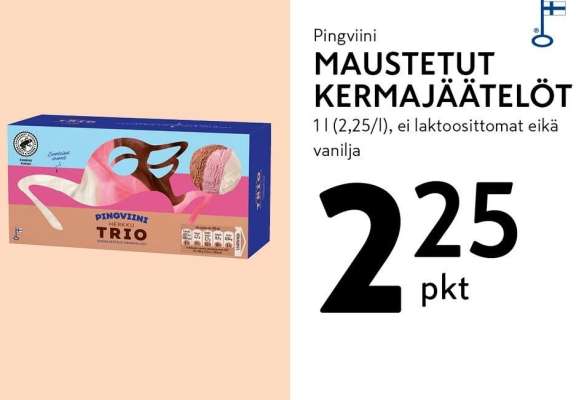 Pingviini Maustetut kermajäätelöt