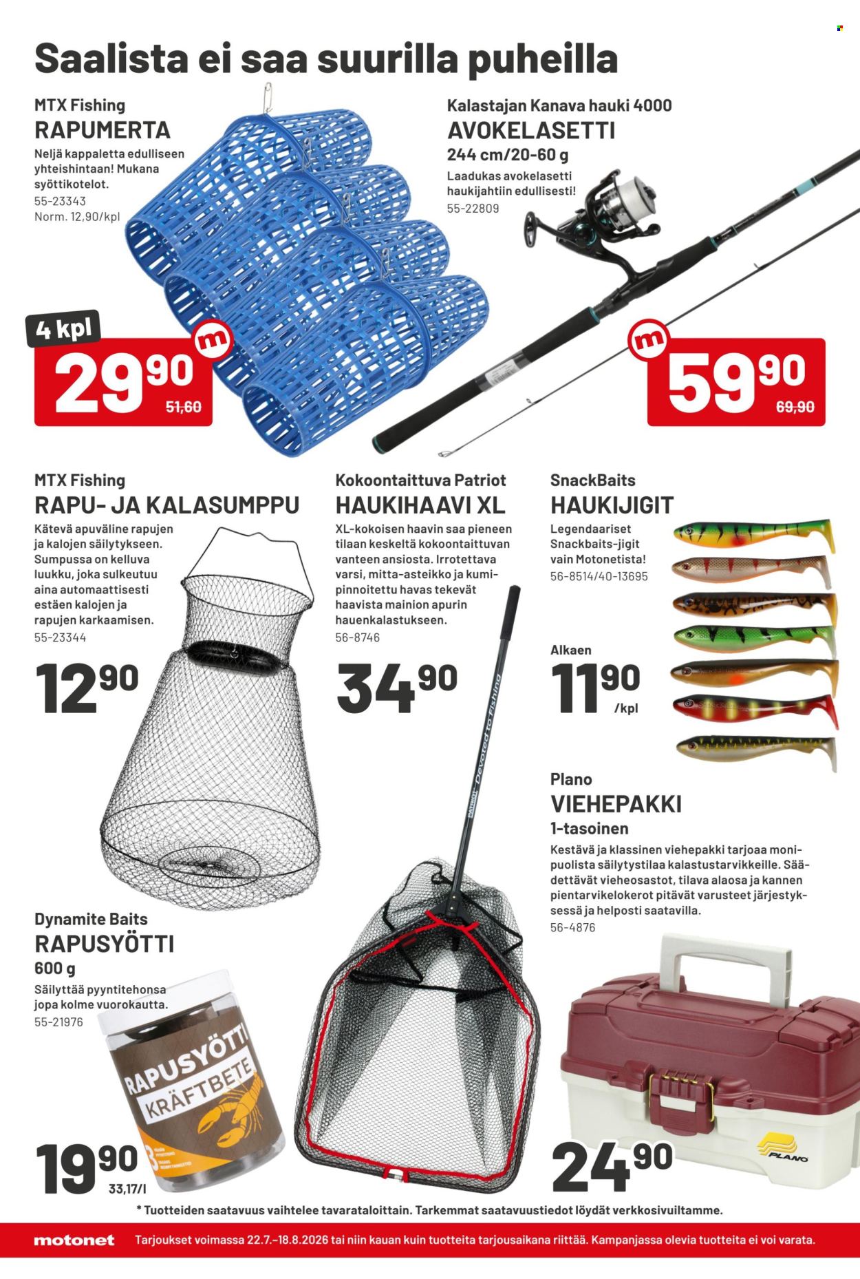 Motonet tarjoukset - 22.07.2026 - 18.08.2026. Sivu 6