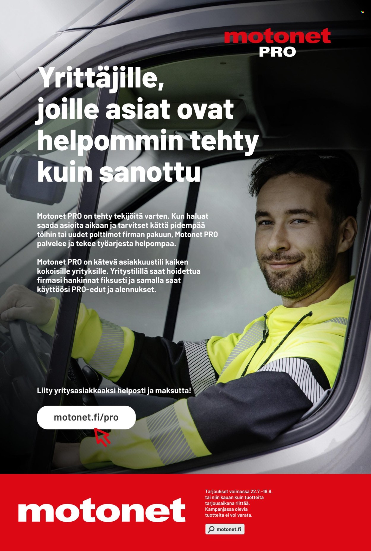 Motonet tarjoukset - 22.07.2026 - 18.08.2026. Sivu 16