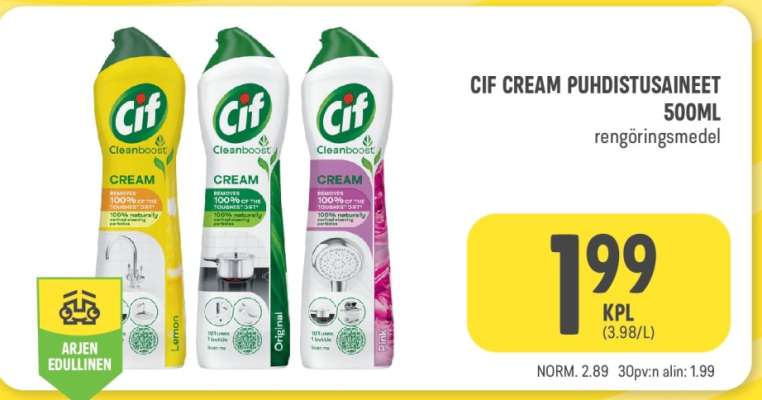 Cif Cream Puhdistusaineet