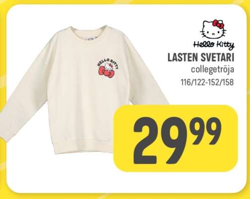 Hello Kitty LASTEN SVETARI