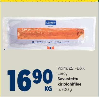 Leroy Savustettu kirjolohifilee
