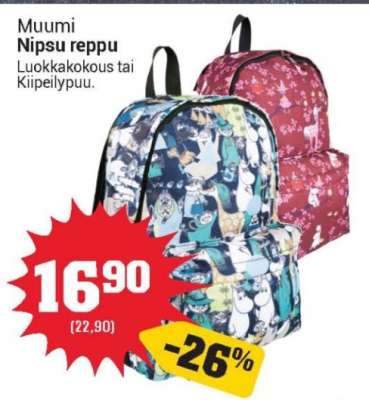 Muumi Nipsu reppu