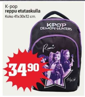 K-pop reppu etutaskulla