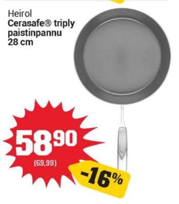 Heirol Cerasafe® triply paistinpannu 28 cm