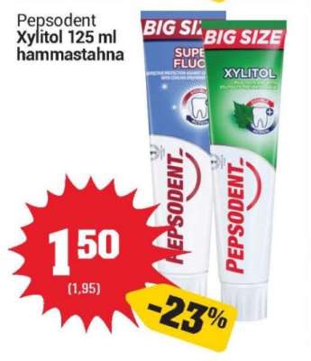 Pepsodent Xylitol 125 ml