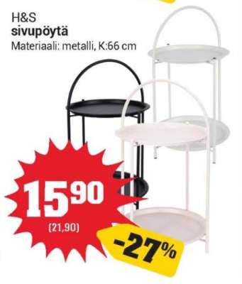 H&S sivupöytä