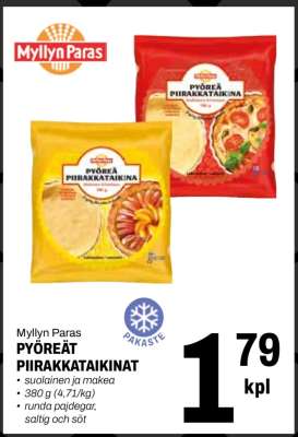 Myllyn Paras PYÖREÄT PIIRAKKATAKINAT