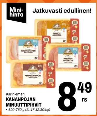 Kaninimen Kananpojan Minuuttipihvit