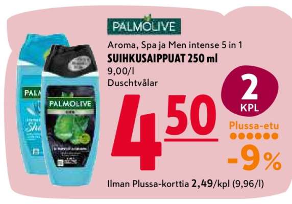 PALMOLIVE SUIHKUSAIPPUAT 250 ml