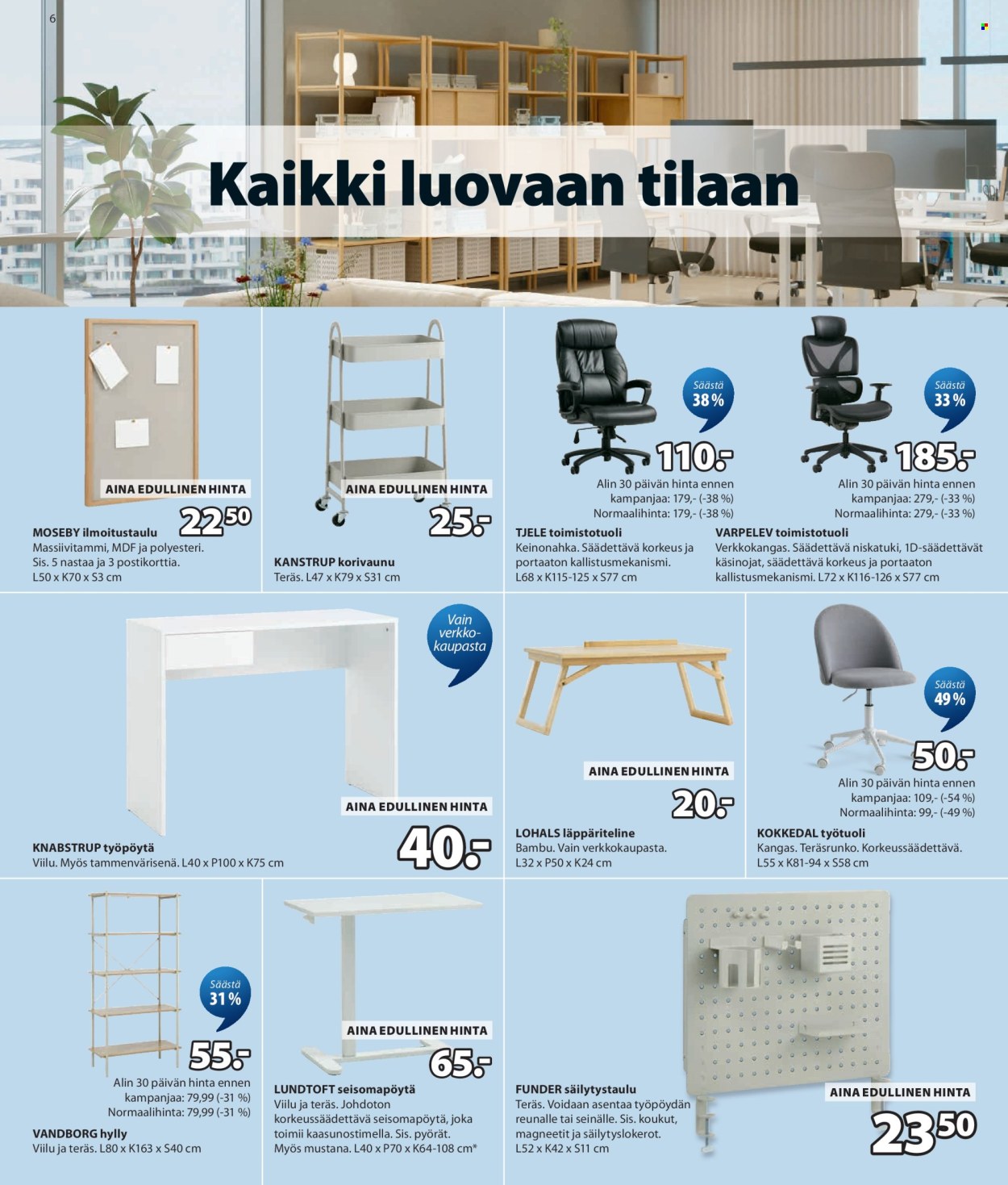 JYSK tarjoukset - 23.07.2026 - 02.09.2026. Sivu 6