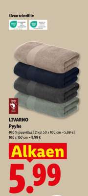 LIVARNO Pyyhe