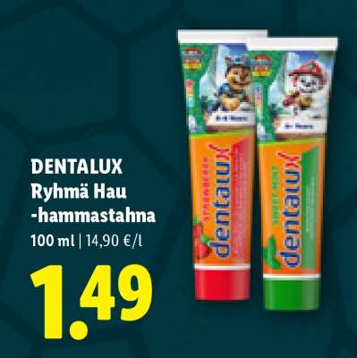 DENTALUX Ryhmä Hau -hammastahna