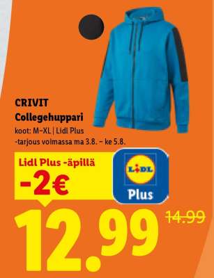 CRIVIT Collegehuppari