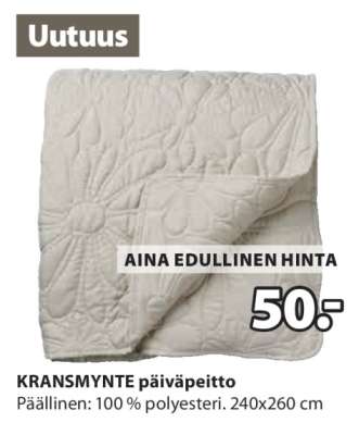 KRANSMYNTE päiväpeitto