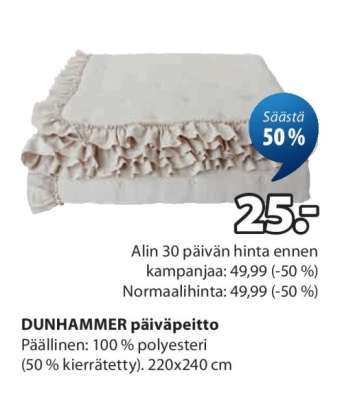 DUNHAMMER päiväpeitto