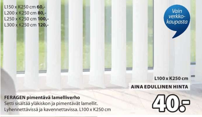 FERAGEN pimentävä lamelliverho
