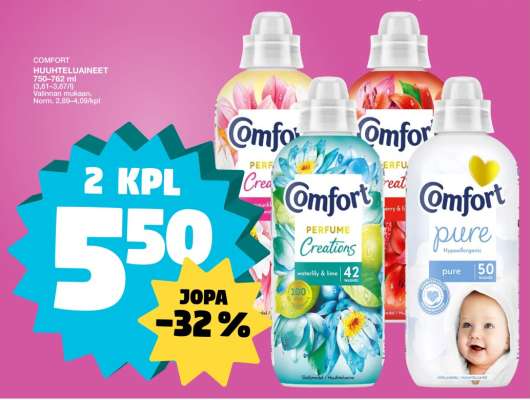 Comfort HUUHTELUAINEET