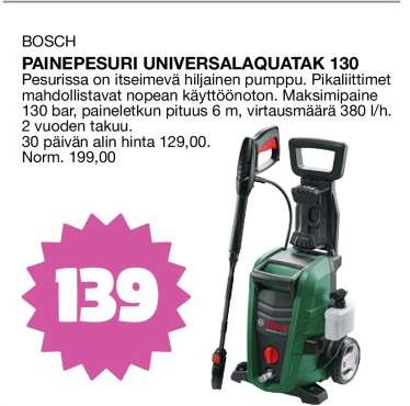 BOSCH PAINEPESURI UNIVERSALAQUATAK 130