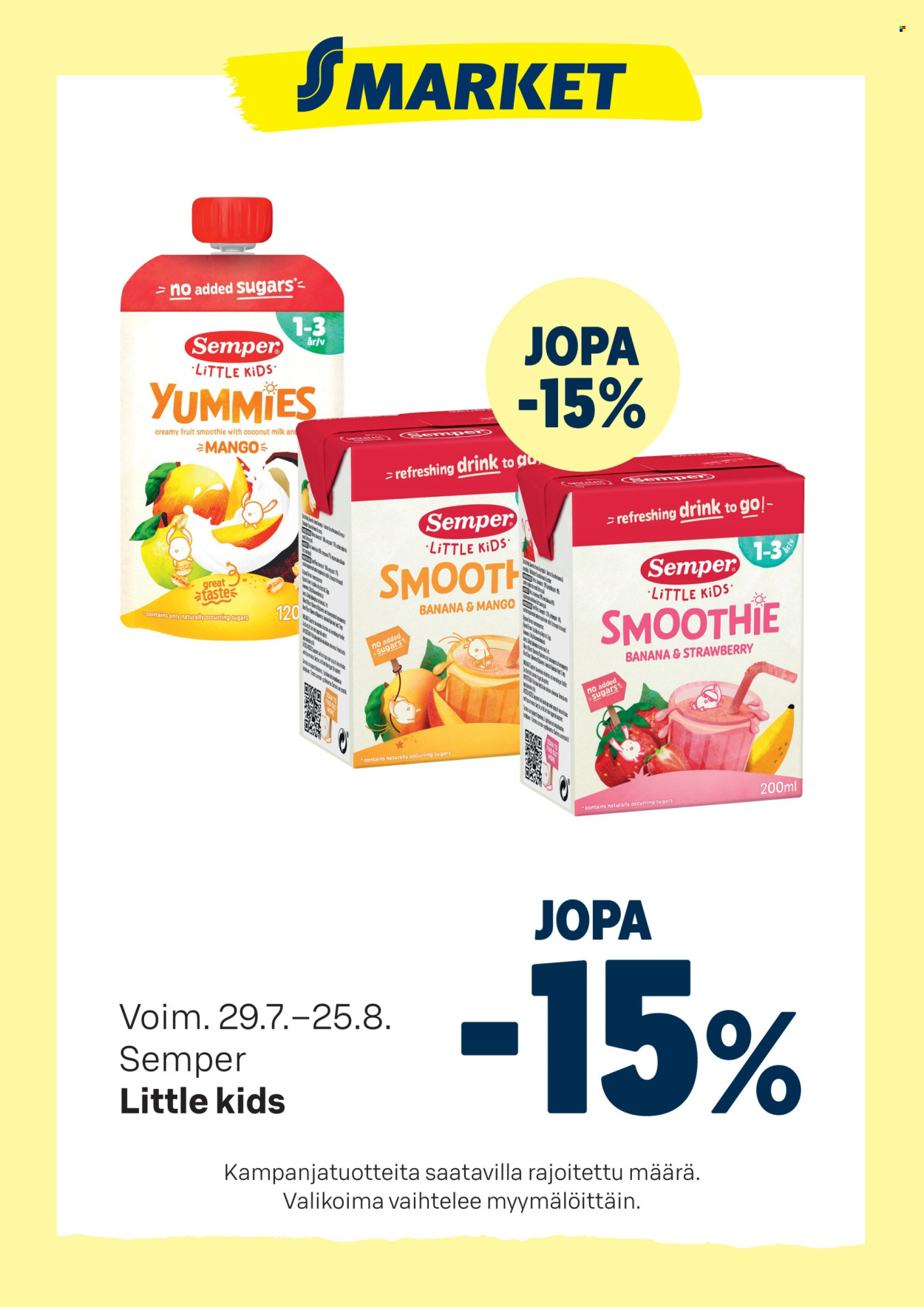 S-market tarjoukset - 29.07.2026 - 25.08.2026. Sivu 1