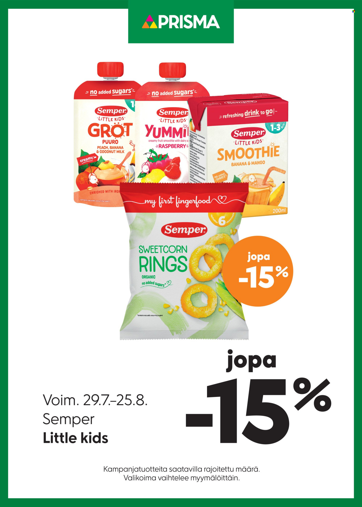 Prisma tarjoukset - 29.07.2026 - 25.08.2026. Sivu 1