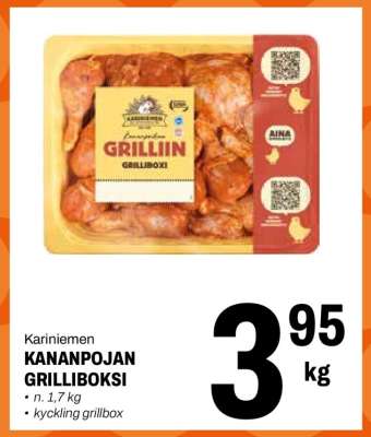 Kariniemen KANANPOJAN GRILLIBOKSI