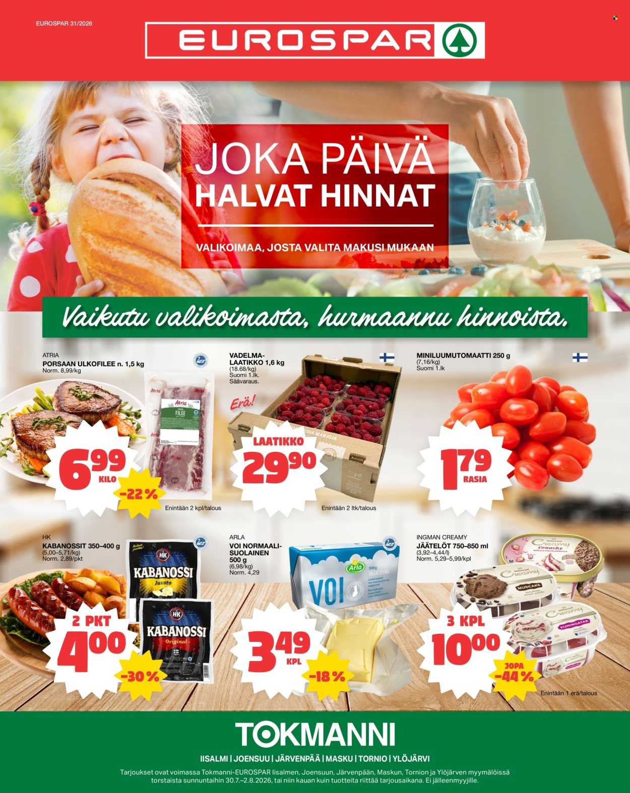 Tokmanni tarjoukset - 30.07.2026 - 02.08.2026. Sivu 1