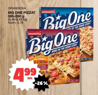 GRANDIOSA BIG ONE PIZZAT
