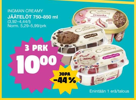 Ingman CREAMY JÄÄTELÖT