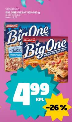 GRANDIOSA BIG ONE PIZZAT