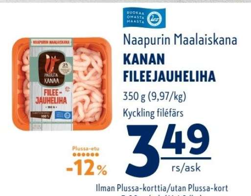 Naapurin Maalaiskana KANAN FILEEJAUHELIHA