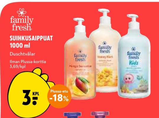 Family Fresh SUIHKUSAIPPUAT 1000 ml