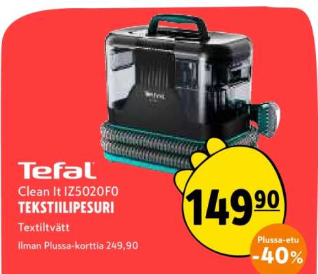 Tefal Clean It IZ5020F0 TEKSTIILIPESURI
