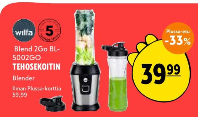 Wilfa Blend 2Go BL-5002GO TEHOSEKOITIN