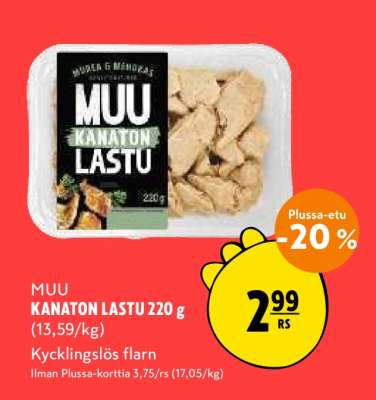 MUU KANATON LASTU 220 g