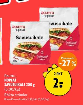 Pouttu NOPEAT SAVUSUIKALE 200 g