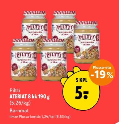Piltti ATERIAT 8 kk 190 g