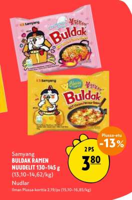 Samyang BULDAK RAMEN NUUDELIT 130-145 g