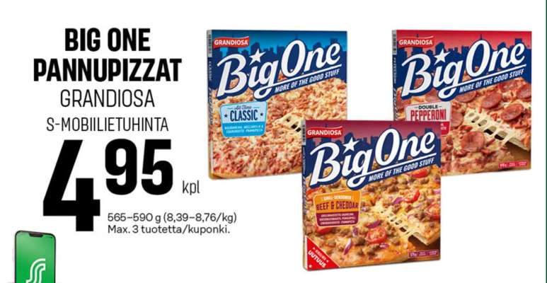 BIG ONE PANNUPIZZAT