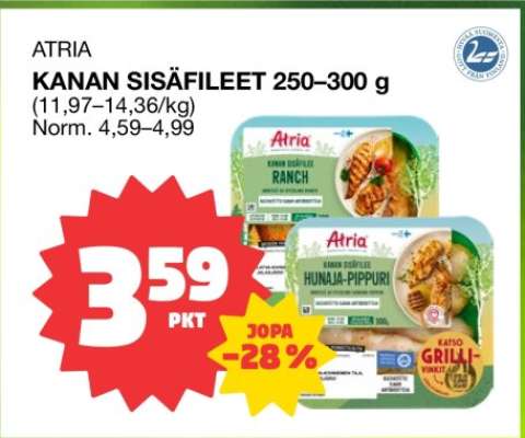 ATRIA KANAN SISÄFILEET 250–300 g