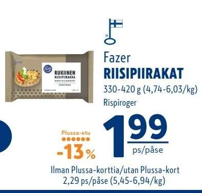 Fazer Riisipiirakat