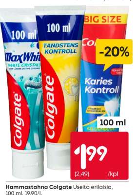 Hammastahna Colgate