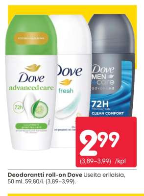 Deodorantti roll-on Dove