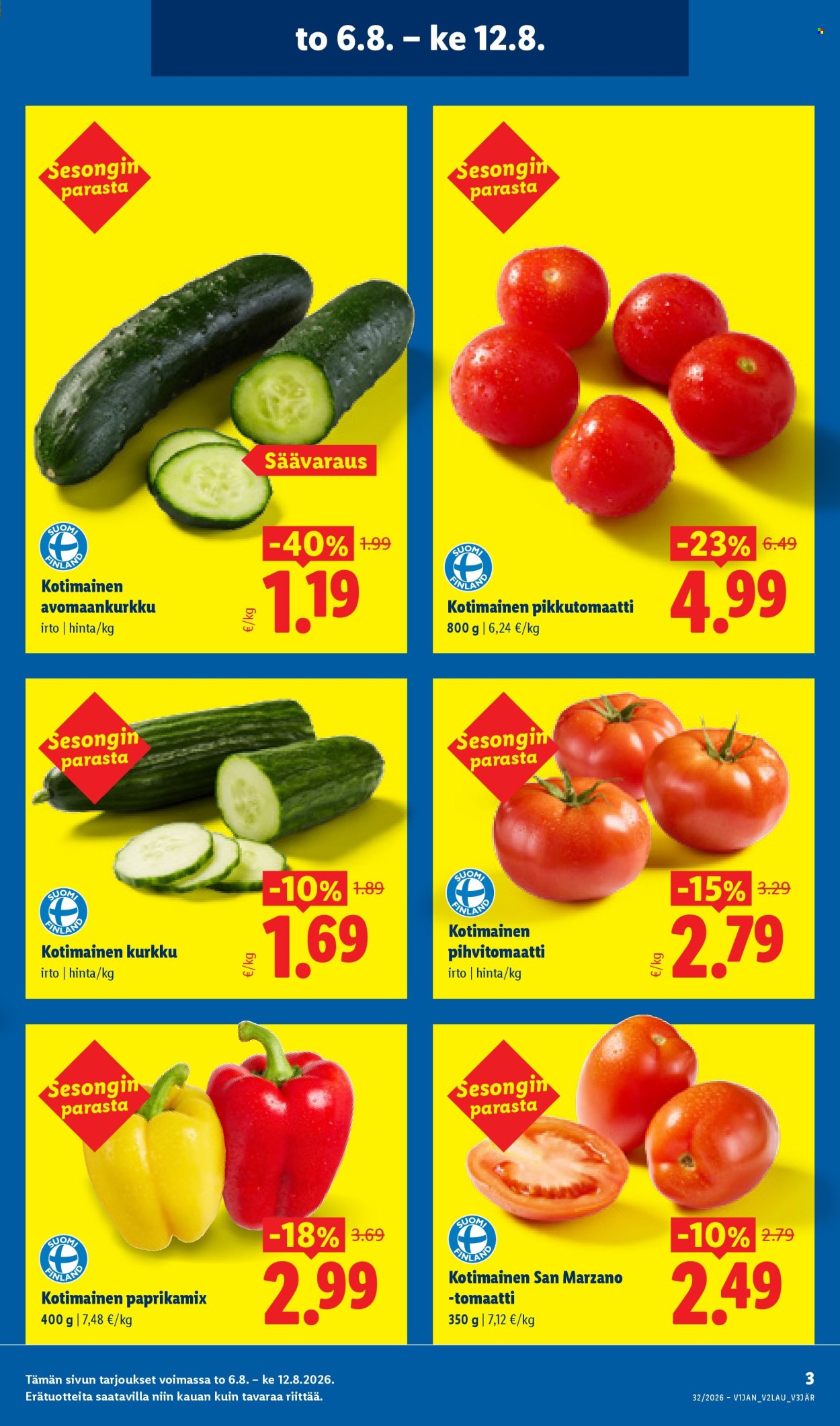 Lidl tarjoukset - 06.08.2026 - 12.08.2026. Sivu 3