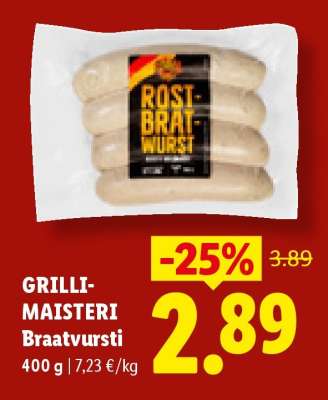 GRILLI-MAISTERI Braatvursti