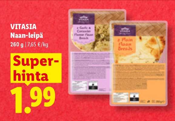 VITASIA Naan-leipä